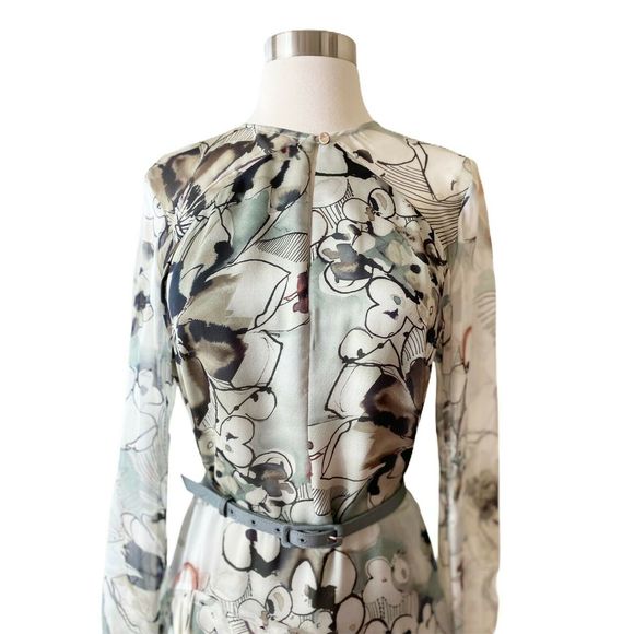 Worth Collection Ivory Sea Glass Dress 6 Green NWT - Picture 2 of 9